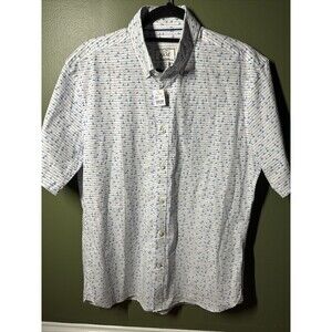 NWT Joseph A Bank 1905 Short Sleeve Shirt Tailored Fit Medium Button Down